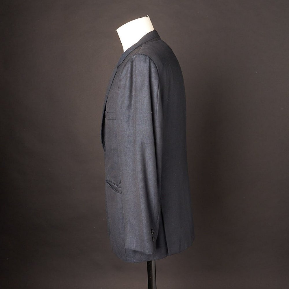 Vintage Hirsch Navy Blue Formal Blazer Suit Coat